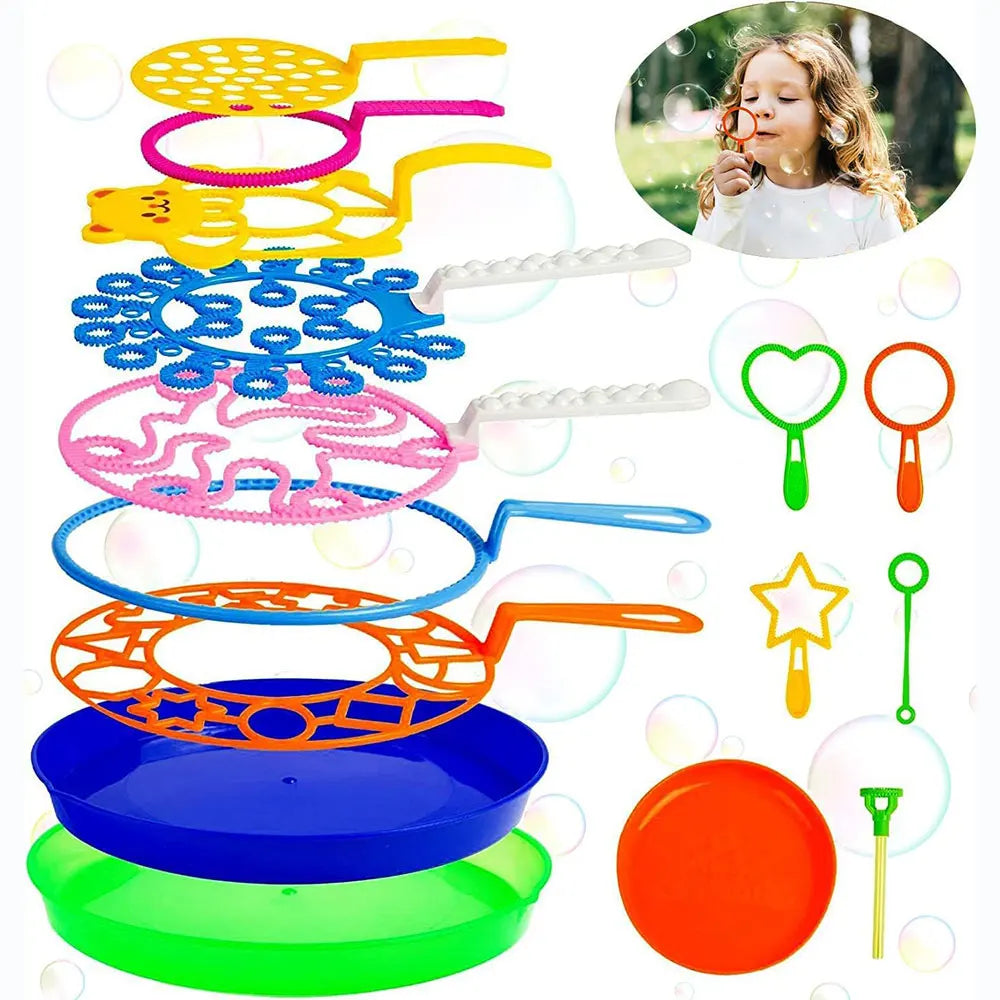 Bubble Blowing Tools Set for Outdoor Kids Fun