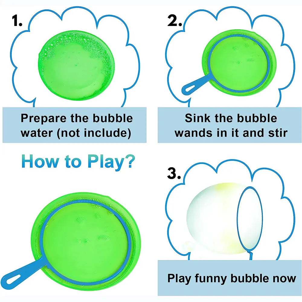 Bubble Blowing Tools Set for Outdoor Kids Fun