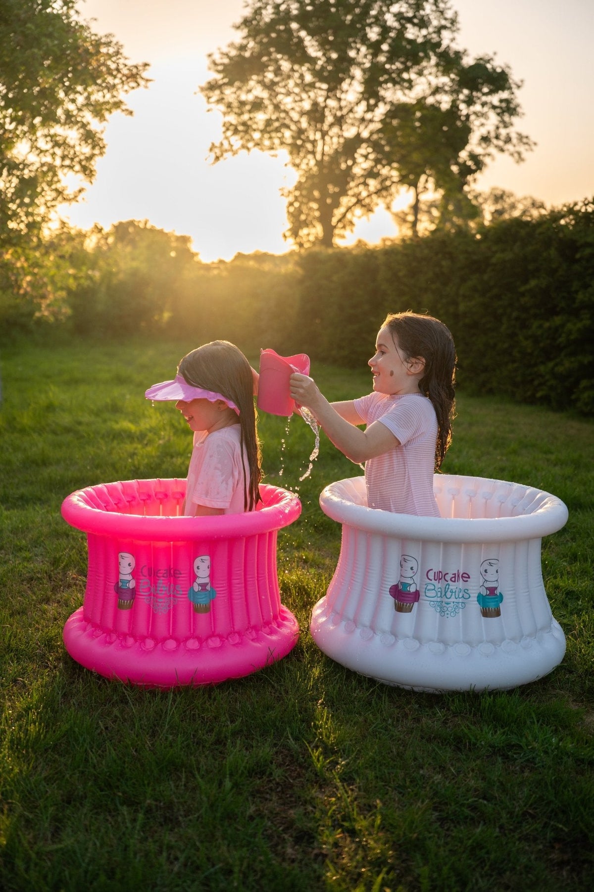 Cupcake Babies Shampoo Cap — Pink | No More Tears