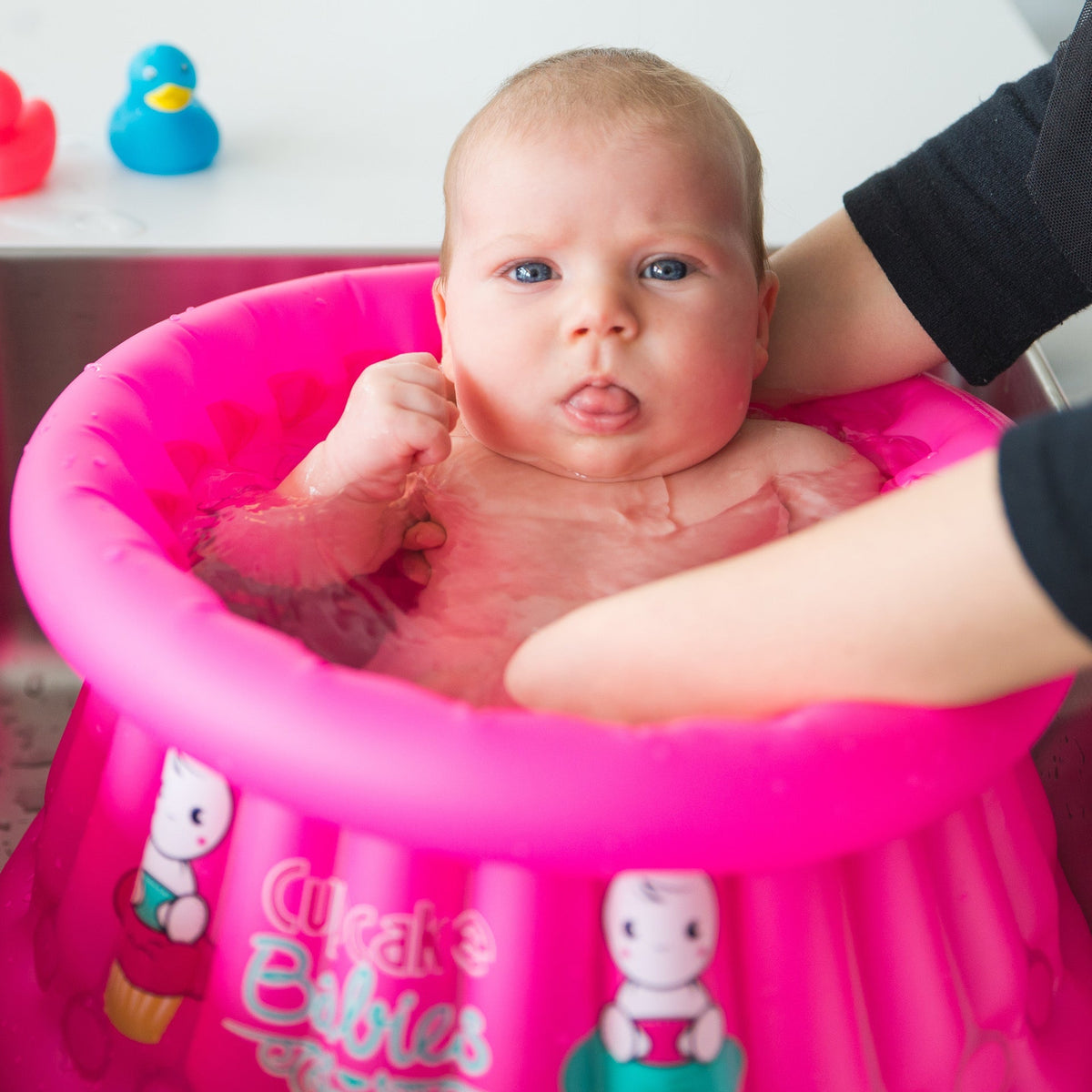 Cupcake Babies Small Bath — Pink | Newborn to 12 Months
